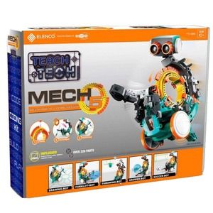 ELENCO TEACH TECH MECH 5 MECHANICAL CODING ROBOT KIT 220 PARTS NEW IN SEALED BOX